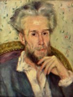 Pierre Auguste Renoir  - Peintures - Portrait de Victor Chocquet