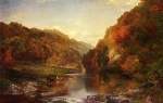 Thomas Moran - paintings - Autumn on the Wissahickon