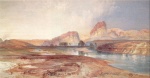 Thomas  Moran - paintings - Cliff Green River Wyoming