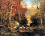 Thomas Moran - paintings - Cresheim Glen Wissahickon Autumn