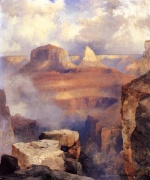 Thomas  Moran  - Peintures - Grand Canyon