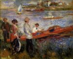 Pierre Auguste Renoir  - paintings - Oarsmen at Chatou