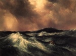 Thomas Moran  - Peintures - La mer en colère