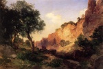 Thomas  Moran  - paintings - The Grand Canyon Hance Trail
