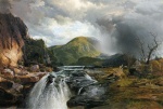 Thomas  Moran  - Peintures - Les rapides du lac Supérieur