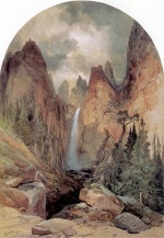 Thomas  Moran  - paintings - Tower Falls