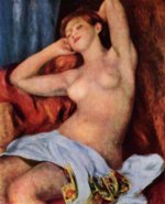 Pierre Auguste Renoir  - Peintures - Baigneuse endormie