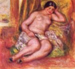 Pierre Auguste Renoir  - paintings - Sleeping Odalisque (Odalisque with Babouches)