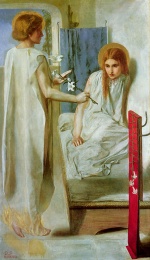 Dante Gabriel Rossetti - paintings - Annunciation