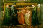 Dante Gabriel Rossetti - Peintures - Le rêve de Dante à l'heure de la mort de Béatrice