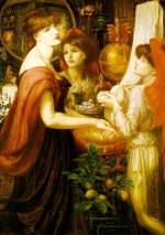 Dante Gabriel Rossetti - paintings - La Bella Mano