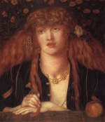 Dante Gabriel Rossetti - paintings - La Bionda del Balcone