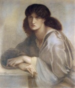 Dante Gabriel Rossetti - paintings - La Donna Della Finestra