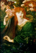 Dante Gabriel Rossetti - Peintures - La Ghirlandata
