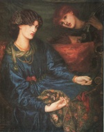Dante Gabriel Rossetti - Peintures - Mariana