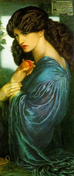 Dante Gabriel Rossetti  - Peintures - Proserpine