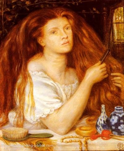 Women Combing her Hair