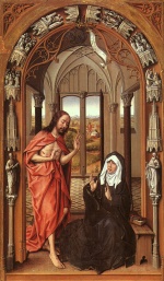 Rogier van der Weyden - Bilder Gemälde - Christ appearing to his Mother