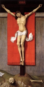 Rogier Van der Weyden - Bilder Gemälde - Crucifixion Diptych (Right Panel)