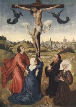 Rogier van der Weyden - Bilder Gemälde - Crucifixion Triptych (Central Panel)