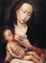 Rogier van der Weyden - paintings - Portrait Diptych of Jean de Gros (Left Wing)
