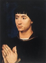Rogier van der Weyden - paintings - Portrait Diptych of Jean de Gros (Right Wing)