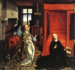 Rogier van der Weyden  - Bilder Gemälde - The Annunciation