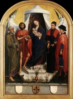 Rogier van der Weyden  - Peintures - Vierge à l'Enfant et quatre saints