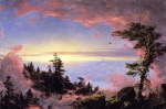 Fréderic Edwin Church - Peintures - Au-dessus des nuages ??au lever du soleil