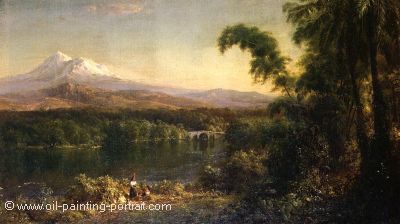Figures in an Equadorian Landscape