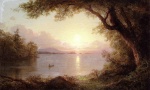 Frederic Edwin Church - Bilder Gemälde - Landscape in the Adirondacks