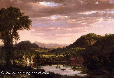 New England Landscape (Evening after a Storm)