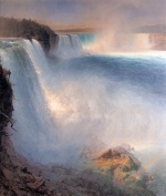 Frederic Edwin Church - paintings - Niagara Falls from the American Side