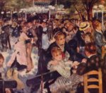 Pierre Auguste Renoir  - Peintures - Danse au Moulin de la Galette