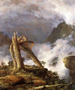 Fréderic Edwin Church  - Peintures - Tempête dans les montagnes
