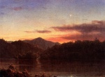 Frederic Edwin Church  - Peintures - L´étoile du soir
