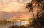 Fréderic Edwin Church  - Peintures - Paysage Tropical