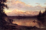 Fréderic Edwin Church  - Peintures - Vue du Mont Katahdin