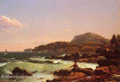 View of Newport Mountain Mount Desert