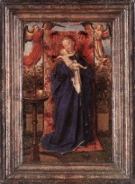 Jan van Eyck - Bilder Gemälde - Madonna and Child at the Fountain