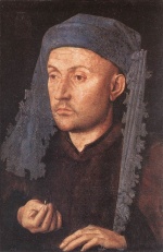 Jan van Eyck - Bilder Gemälde - Portrait of a Goldsmith (Man with Ring)