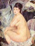Pierre Auguste Renoir  - Peintures - Femme nue