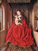 Jan van Eyck - paintings - Suckling Madonna Enth