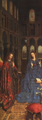 Jan van Eyck - Bilder Gemälde - The Annunciation