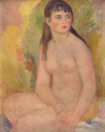 Pierre Auguste Renoir  - Peintures - Femme nue