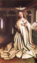Jan van Eyck - paintings - Mary of the Annunciation