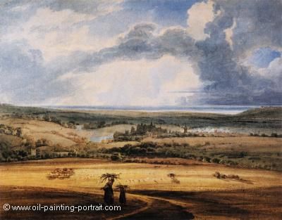 Alnwick Castle from Brizlee (Northumberland)