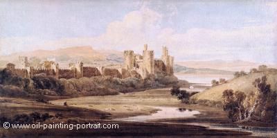 Castle Conway from the River Gyffin