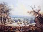 Thomas Girtin - Peintures - Vue éloignée sur Arundel Castle