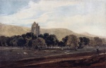 Thomas Girtin - Bilder Gemälde - Distant View of Guisborough Priory (Yorkshire)